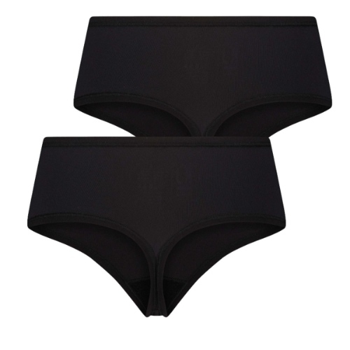 RJ Bodywear Pure Color Extra comfort noir culotte string
