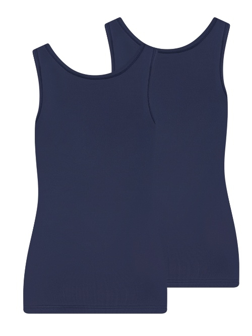 RJ Bodywear Pure Color Extra comfort bleu marine chemise pour femmes
