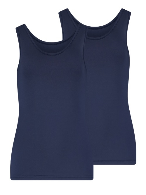 RJ Bodywear Pure Color Extra comfort bleu marine chemise pour femmes