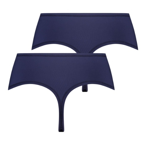 RJ Bodywear Pure Color Extra comfort bleu marine culotte string