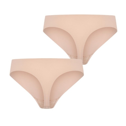 RJ Bodywear Invisible beige culotte string