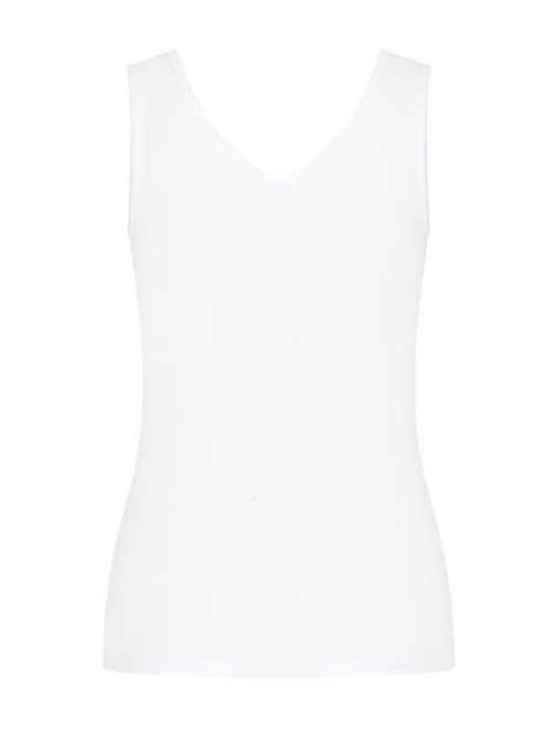 RJ Bodywear Pure Color blanc chemise pour femmes