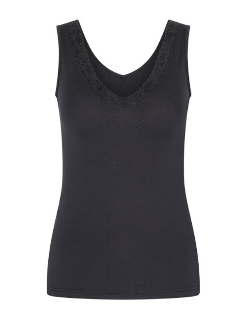 RJ Bodywear Pure Color noir chemise pour femmes