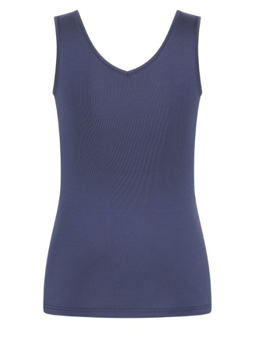 RJ Bodywear Pure Color bleu marine chemise pour femmes