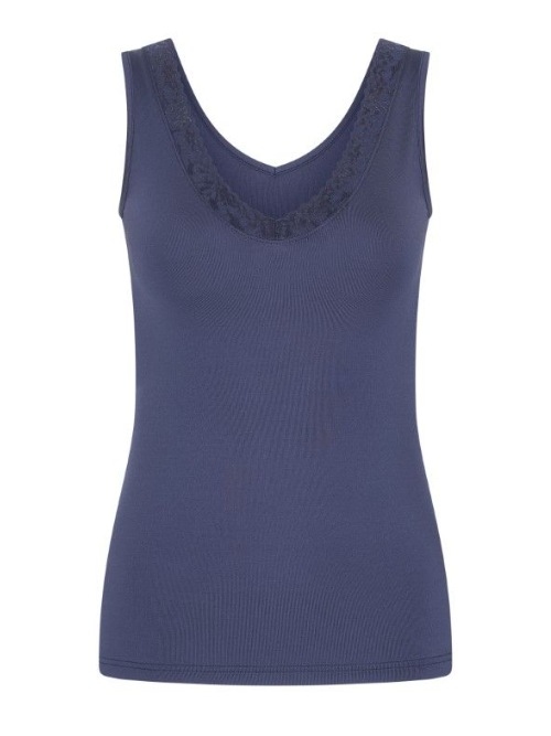 RJ Bodywear Pure Color bleu marine chemise pour femmes