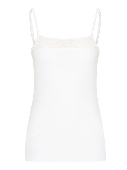 RJ Bodywear Pure Color blanc chemise pour femmes