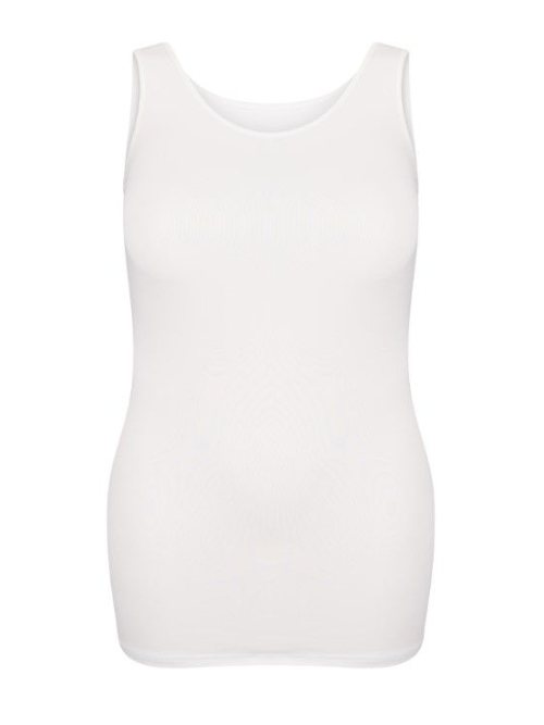 RJ Bodywear Pure Color blanc chemise pour femmes