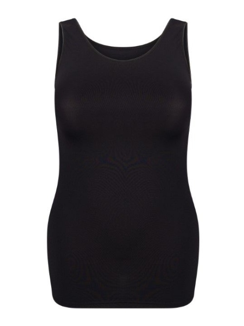 RJ Bodywear Pure Color noir chemise pour femmes
