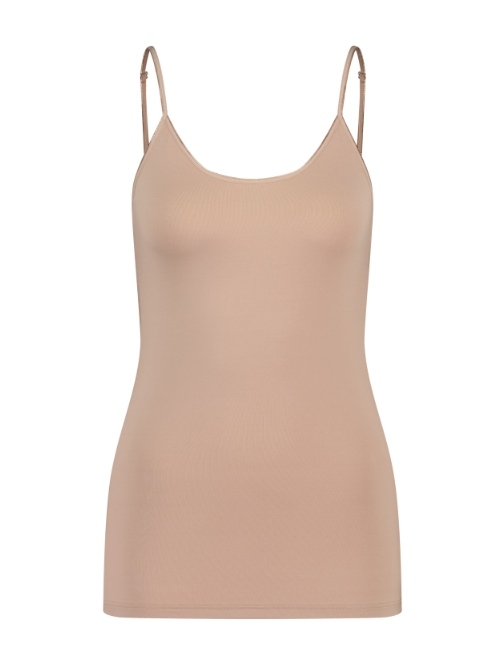 RJ Bodywear Pure Color beige top spaghetti