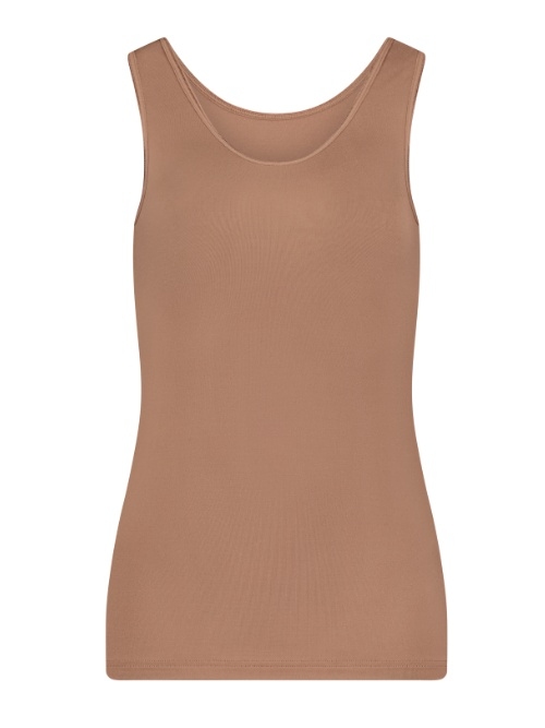 RJ Bodywear Pure Color marron chemise pour femmes