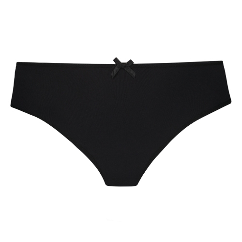 RJ Bodywear Pure Color noir culotte string