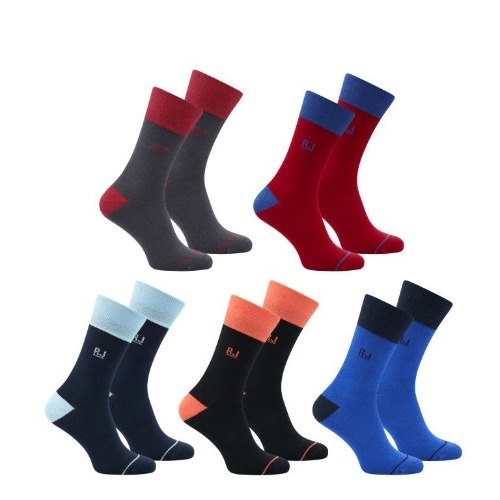 RJ Bodywear Hommes Pure Color  multicolore chaussettes