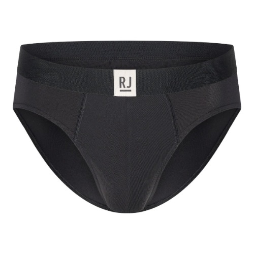RJ Bodywear Hommes Pure Color  noir sport slip