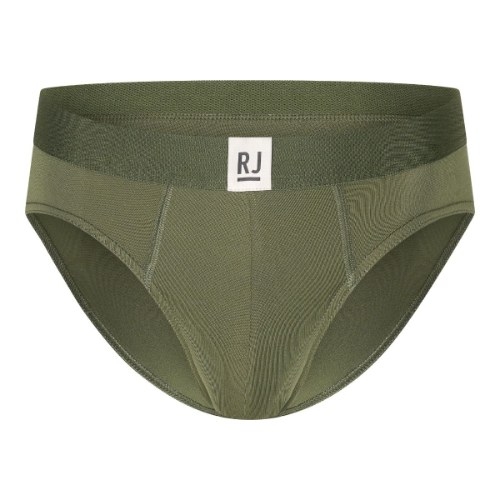 RJ Bodywear Hommes Pure Color  vert sport slip