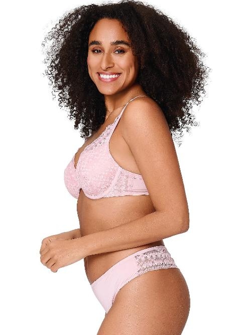 LingaDore Powder Pink rose culotte string