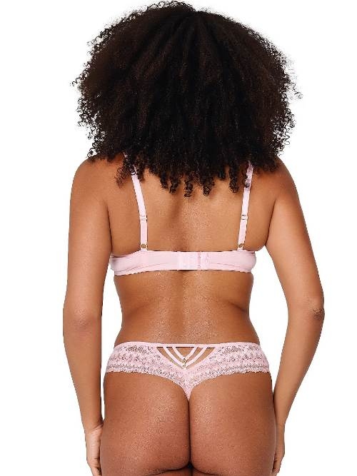 LingaDore Powder Pink rose culotte string