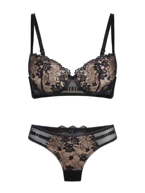 LingaDore Set Me Up noir set