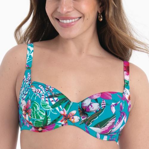 Maillots de bain Rosa Faia Federica bleu haut de bikini préformé