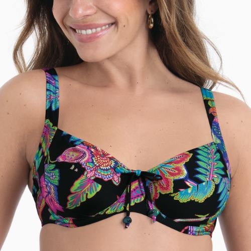 Maillots de bain Rosa Faia Sibel noir/print haut de bikini préformé