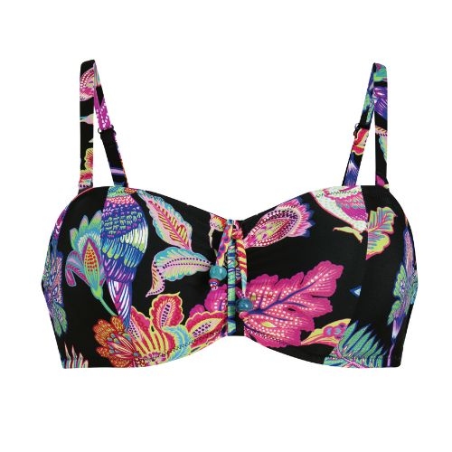 Maillots de bain Rosa Faia Ella noir/print haut de bikini préformé