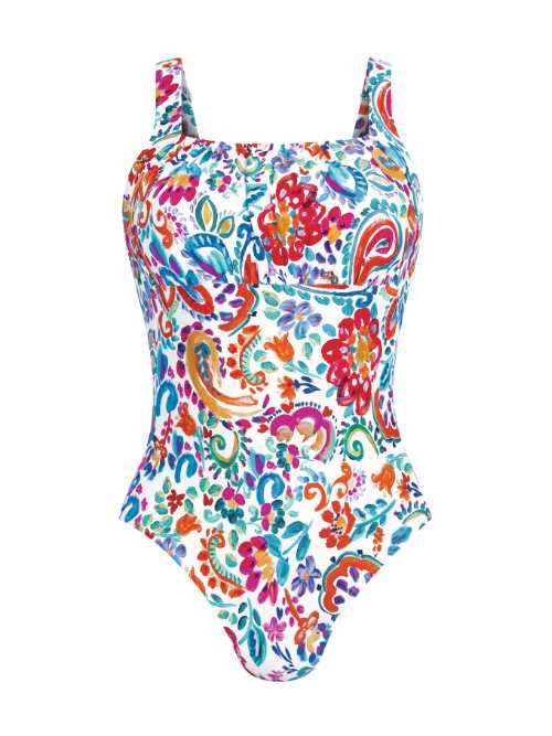 Anita Care Calvià blanc/print maillots de bain prothétique