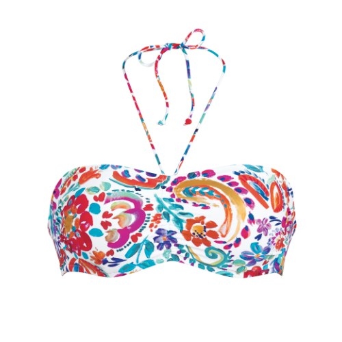Anita Care Santa Rosa blanc/print bikini prothétique