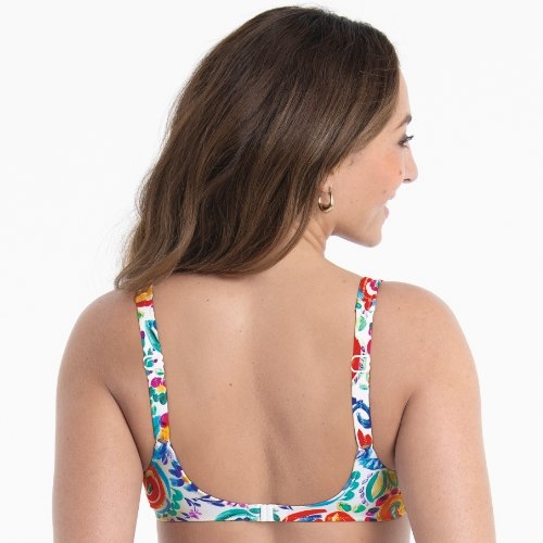 Maillots de bain Rosa Faia Hermine blanc/print haut de bikini préformé