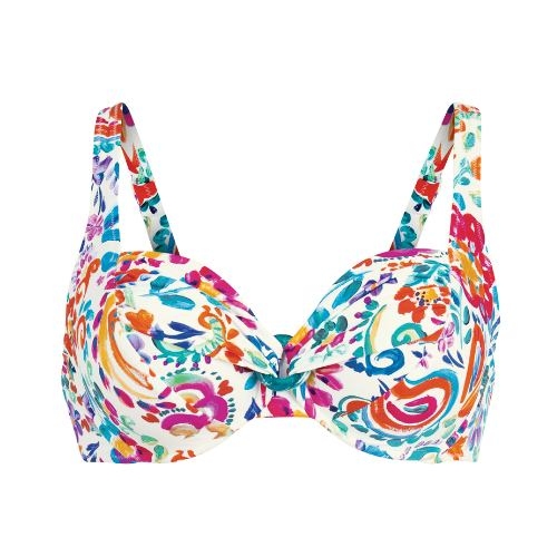 Maillots de bain Rosa Faia Hermine blanc/print haut de bikini préformé