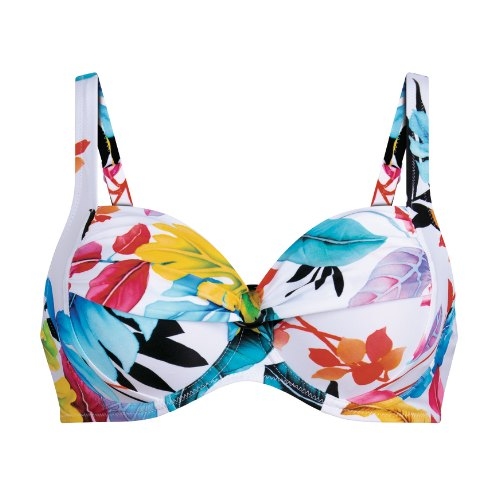 Maillots de bain Anita  blanc/print haut de bikini préformé