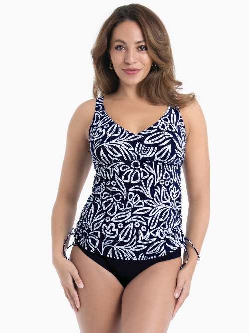 Maillots de bain Anita Malaika bleu marine tankini top