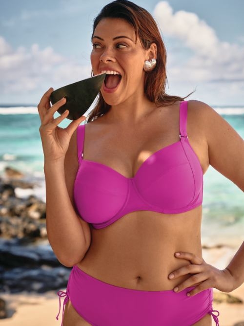 Maillots de bain Rosa Faia Ive rose slip de bikini