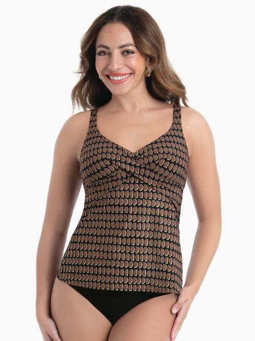 Maillots de bain Rosa Faia Maily noir tankini top