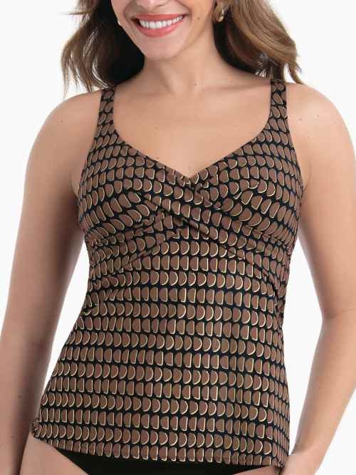 Maillots de bain Rosa Faia Maily noir tankini top