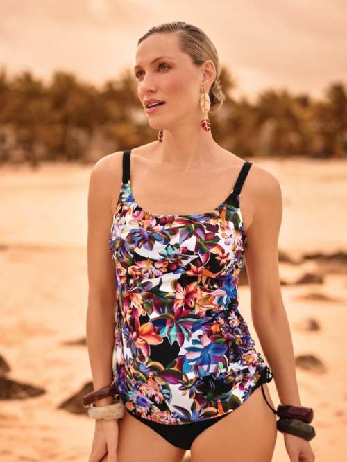 Anita Care Latina noir/print tankini à prothèse