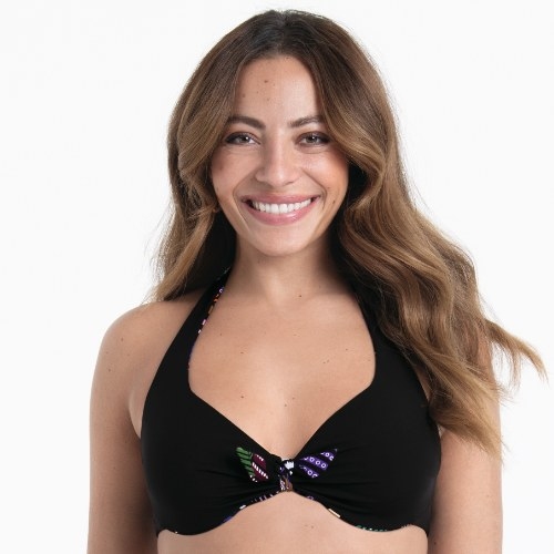 Maillots de bain Rosa Faia Loretta noir soutien-gorge bikini corbeille