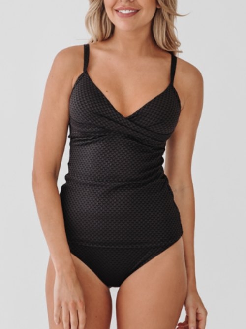 Bomain Rome noir tankini set