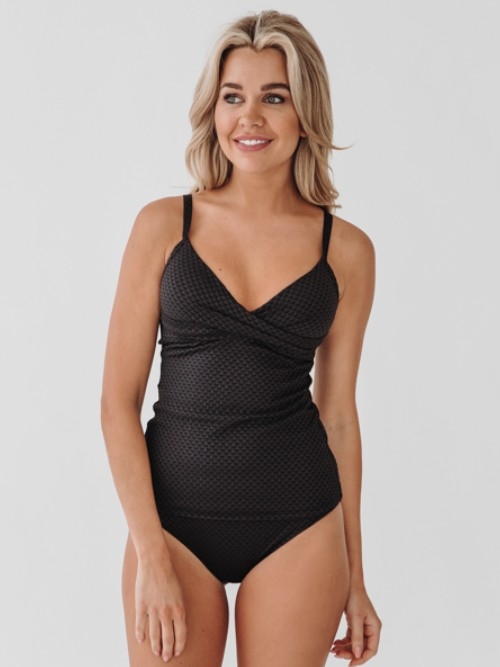 Bomain Rome noir tankini set