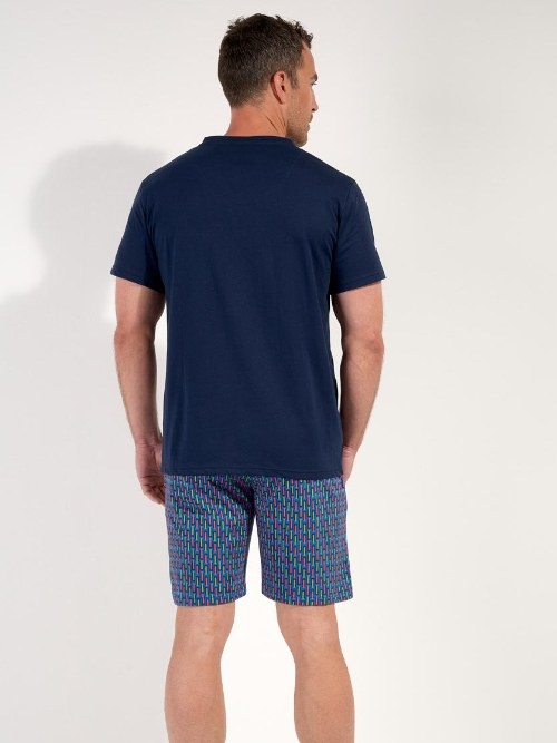 HOM Bellagio bleu marine pyjama