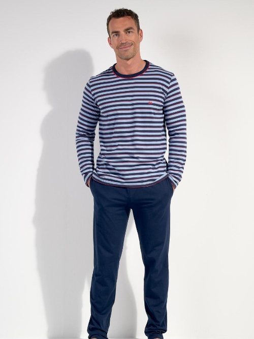 HOM Atlantic bleu pyjama