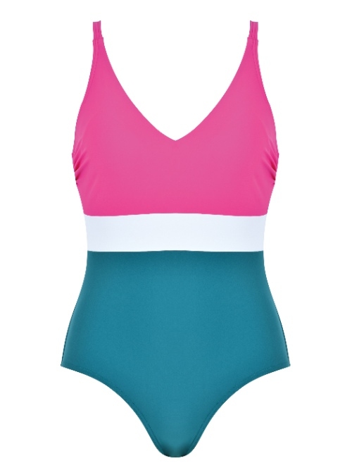 Naturana Badmode Femme bleu/rose maillot de bain