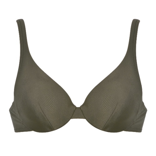 Naturana Badmode Femme vert olive haut de bikini préformé