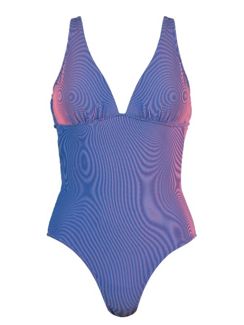 Naturana Badmode Femme bleu/rose maillot de bain