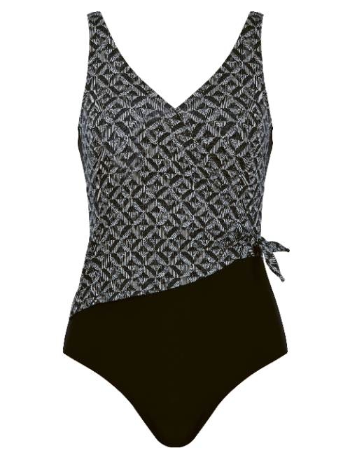 Naturana Badmode Femme noir/print maillot de bain