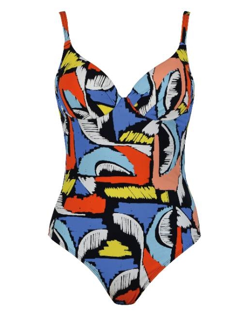Naturana Badmode  noir/multicolore maillot de bain