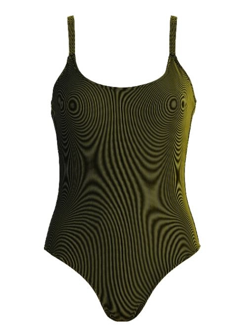 Naturana Badmode Femme noir/jaune maillot de bain