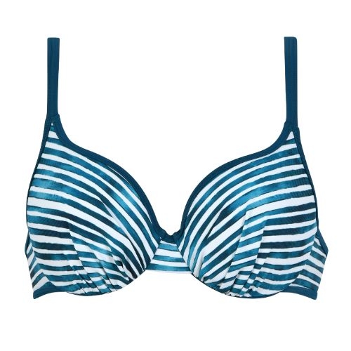 Naturana Badmode Femme vert/blanc haut de bikini préformé