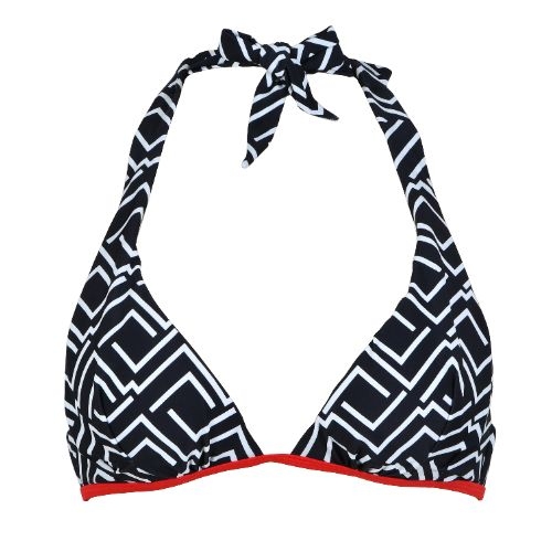 Naturana Badmode Femme noir/blanc haut de bikini préformé