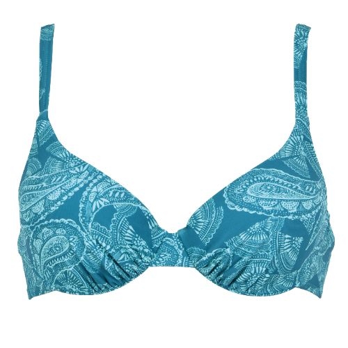 Naturana Badmode Femme bleu/vert haut de bikini préformé