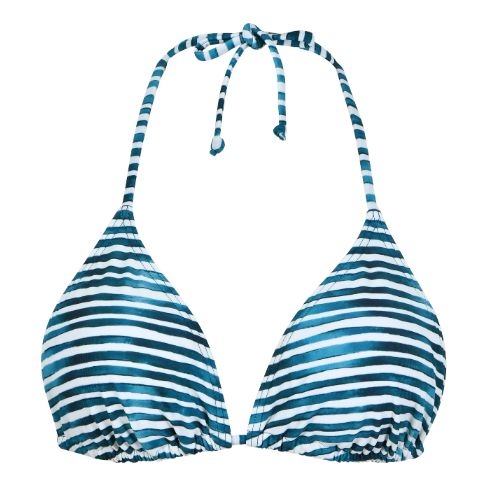 Naturana Badmode Femme vert/blanc haut de bikini préformé