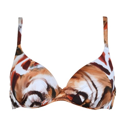 Naturana Badmode Femme noir/brun haut de bikini préformé